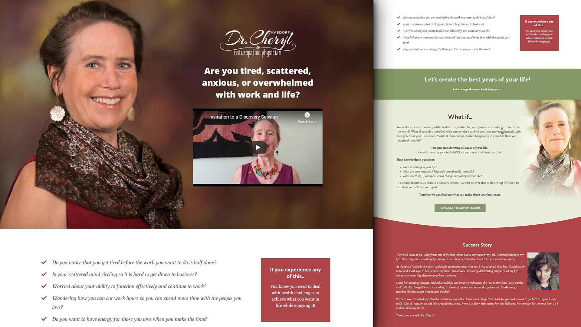 Dr. Cheryl Naturopathic Doctor Website