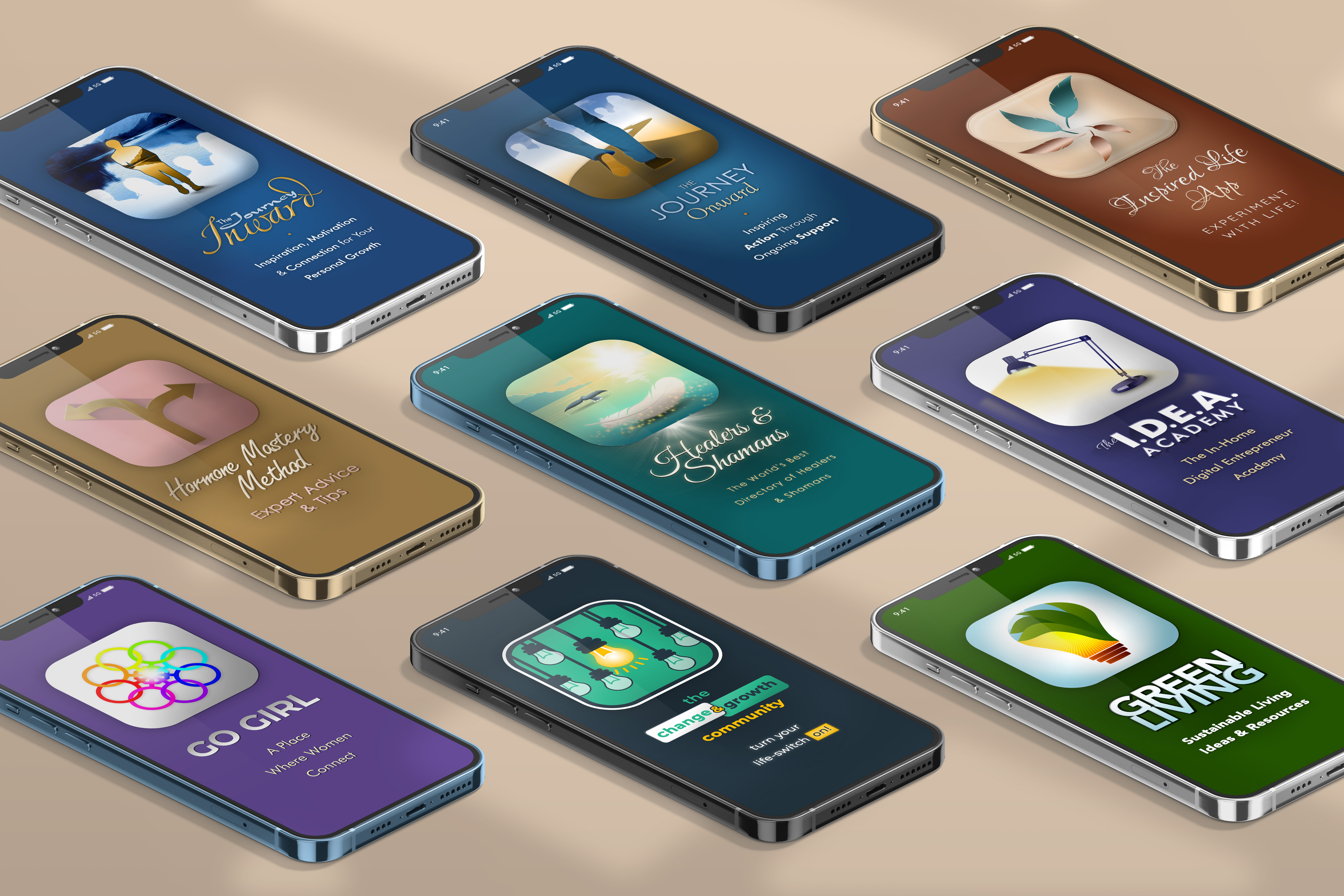 Collection of Mobile App Designs